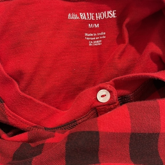 Little blue house plaid pyjama nightgown size women’s medium - Picture 3 of 5